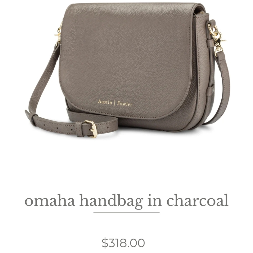 Beautiful Austin Fowler crossbody in charcoal